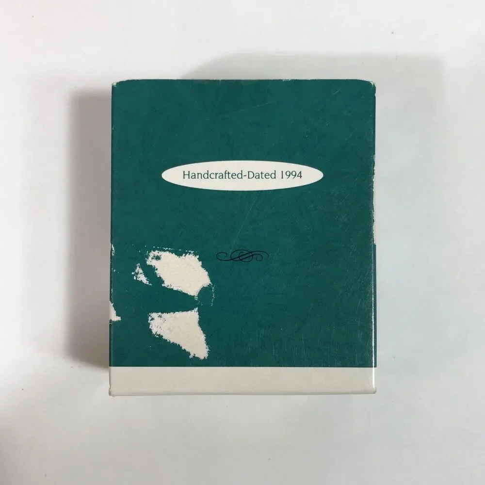 Hallmark Keepsake Miniature Ornament Jolly Visitor Santa Vintage 1994 Box Tiny